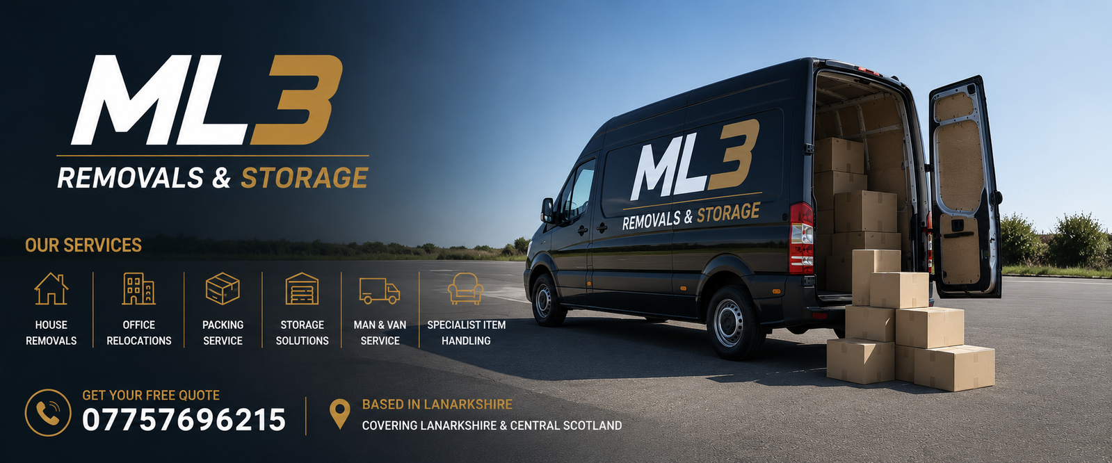 ML3 Removals & Storage — house removals, office relocations, packing, storage, man and van